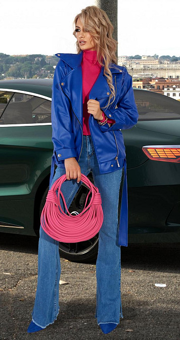 Шкіряна куртка OVERSIZE Київ - фото 9