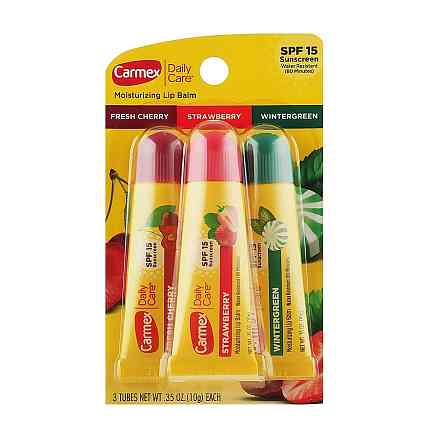 Набір бальзамів для губ в тубі 3-Pack Cherry, Strawberry, Wintergreen SPF 15 Carmex 3х10 г Київ