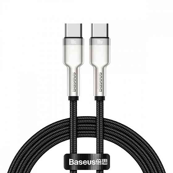 Кабель Baseus Cafule Metal Type-C to Type-C 100W 1м черный Львов