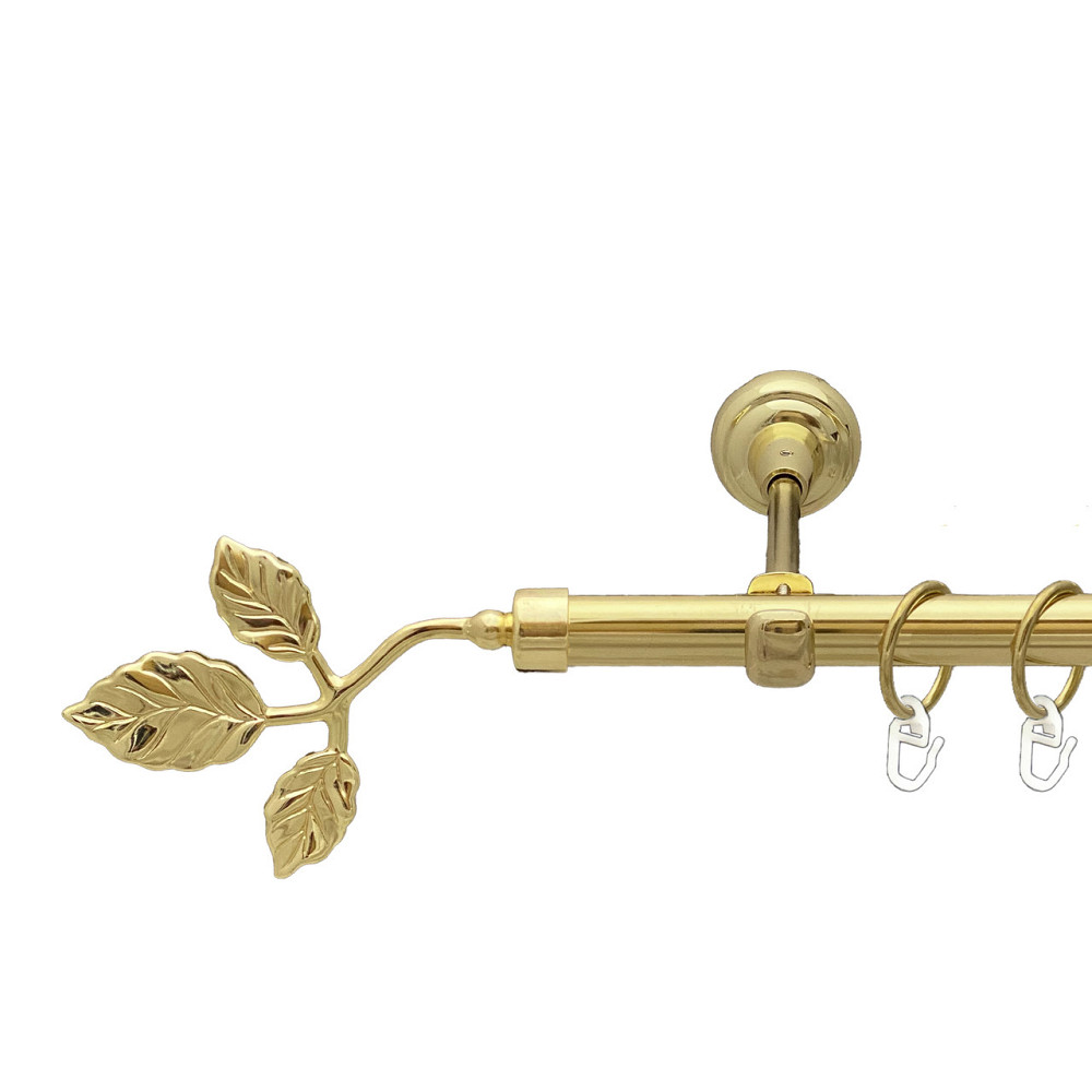 Карниз Orvit Тоскана металевий однорядний відкритий Золото 19 мм 240 см (00-00012936) Львов - изображение 1