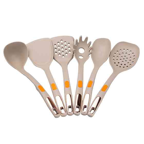 TS Kitchen Набір кухонного приладдя на підставці 6 шт сірий HP27473B Київ