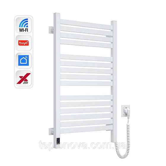 Електрична сушарка для рушників NAVIN Авангард X 480х800 Sensor з WI-FI правобічна, біла Чернівці