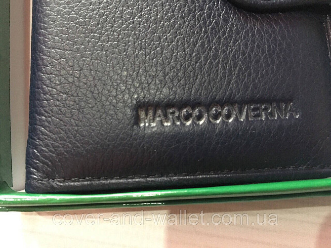 Маленька візитниця сірого кольору із натуральної шкіри Marco Coverna 1056 Київ - фото 5