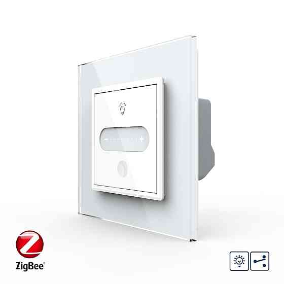 LIVOLO Розумний сенсорний прохідний/перехресний димер Livolo білий ZigBee (VL-C7FC1SDZ-2WP) Коломия
