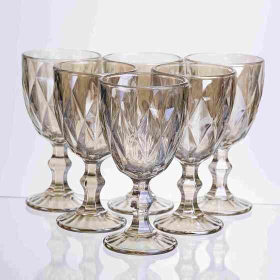 Набір келихів столових Citrine 6 штук по 300 мл HP-19-281 прозорий для вина та напоїв Коломия