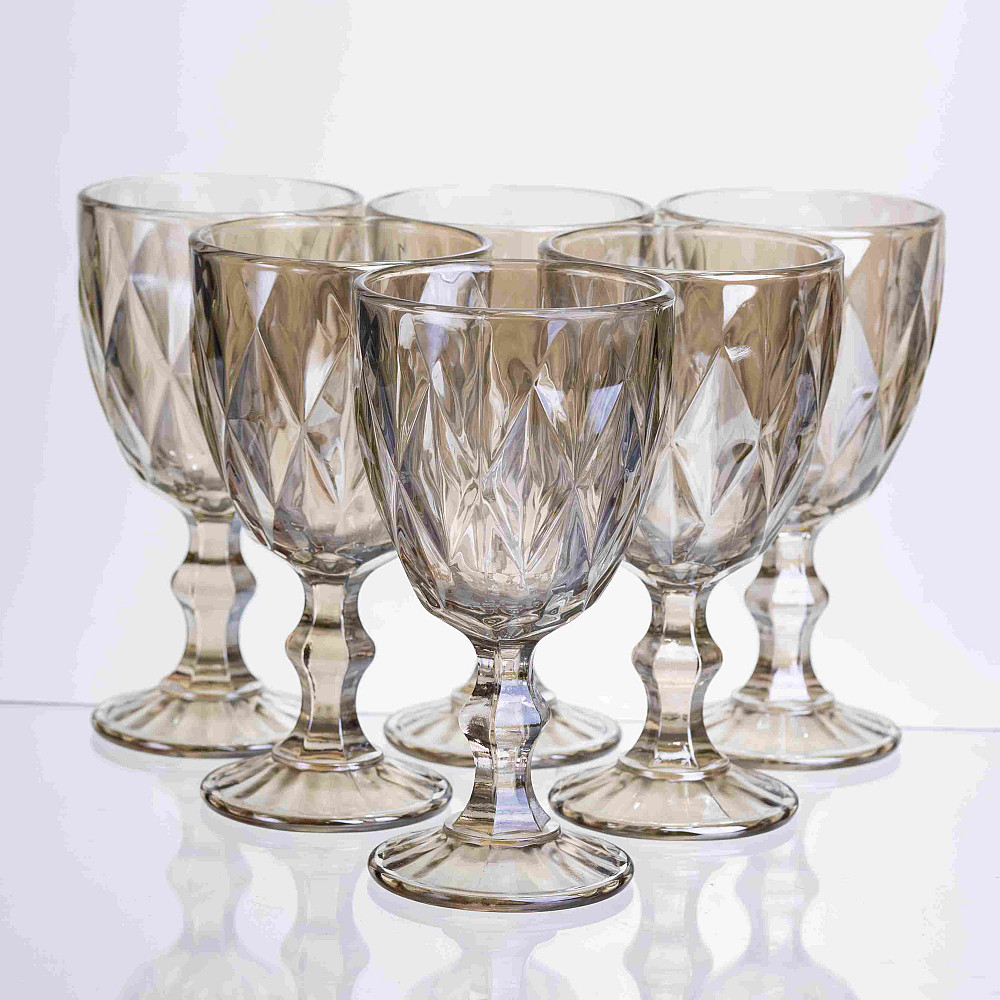 Набір келихів столових Citrine 6 штук по 300 мл HP-19-281 прозорий для вина та напоїв Коломыя - изображение 1