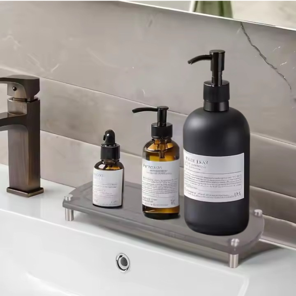 Підставка універсальна для душу,ванної кімнати,кухні для приладдя кам'яна з діатоміту темно-сіра Кам'янець-Подільський - фото 7