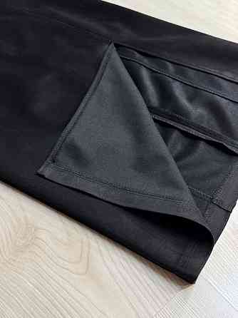 Спідниця жіноча Gritana 125 з розрізом міді пряма під замшу чорна, чорний, XL Київ