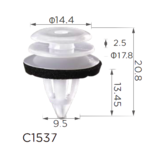 Кріплення карти дверей та молдингів BMW, Mini, Land Rover — ClipsS 1537 / 15484, 51437001491, 51418224768 Ковель - фото 2