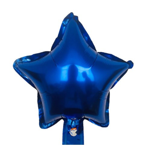 Кулька зірочка фольгована святкова 10 дюймів синій Київ - фото 1
