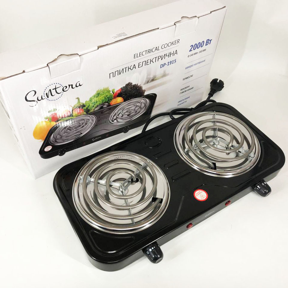 Електрична плита для приготування їжі Suntera, Домашня електрична плита Міні KN-62 Львів - фото 2