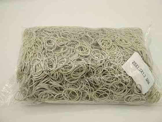 Денежная Резинка  №25 ( белая )*1,2мм  1 кг 