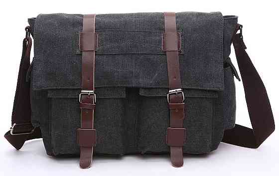 Сумка на плечо текстильная Vintage 20076 Черная Киев