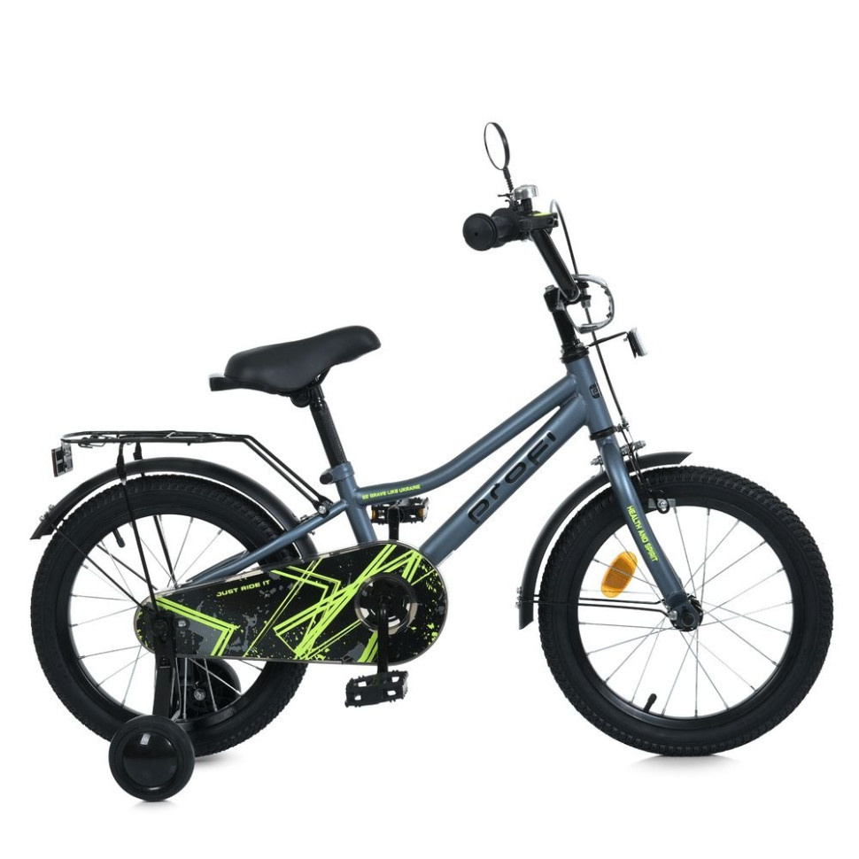 Велосипед дитячий MB 14014-1 колеса 14 дюймів, чорний Вінниця - фото 4