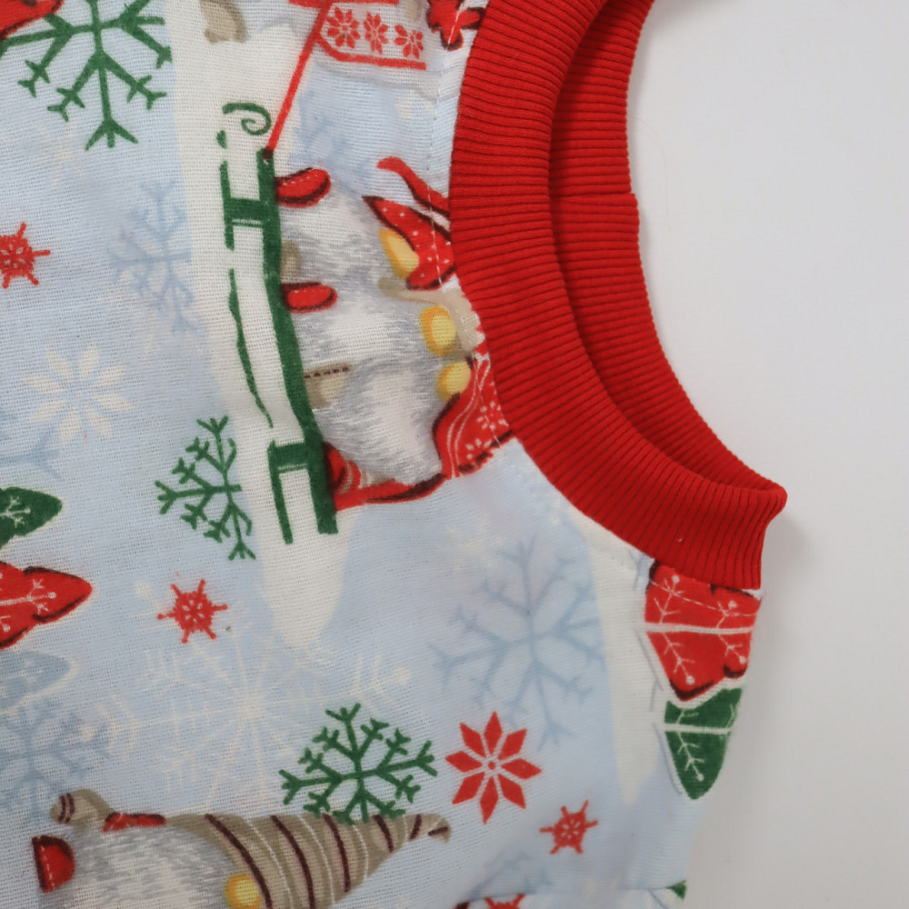 Хлопковая новогодняя детская пижама с гномами (свитшот + штаны) Каменец-Подольский - изображение 4