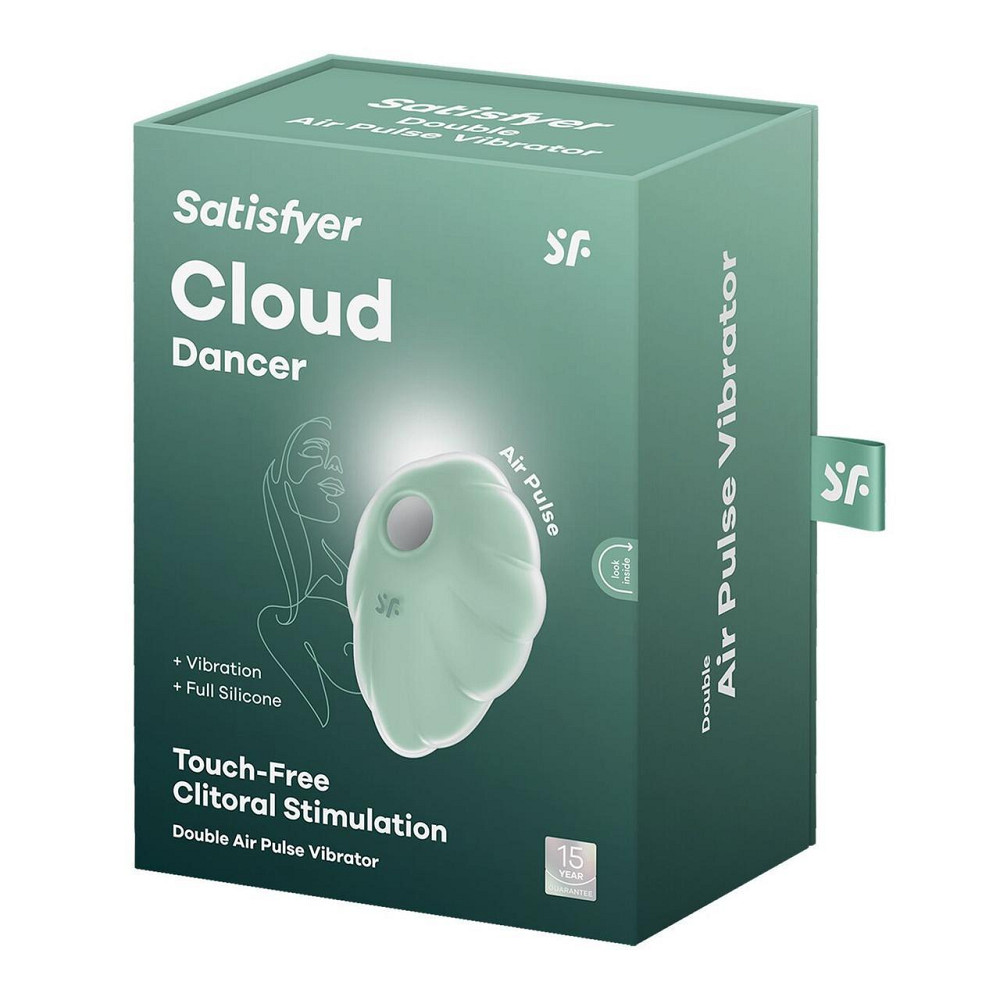 Вакуумний стимулятор з вібрацією Satisfyer Cloud Dancer Mint Sex Aura Київ - фото 6