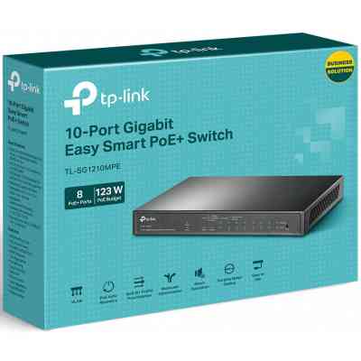 Коммутатор сетевой TP-Link TL-SG1210MPE Винница