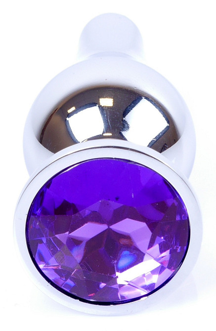 Анальна пробка Boss Series - Jewellery Silver BUTT PLUG Purple, BS6400079 Sex Aura Київ - фото 2