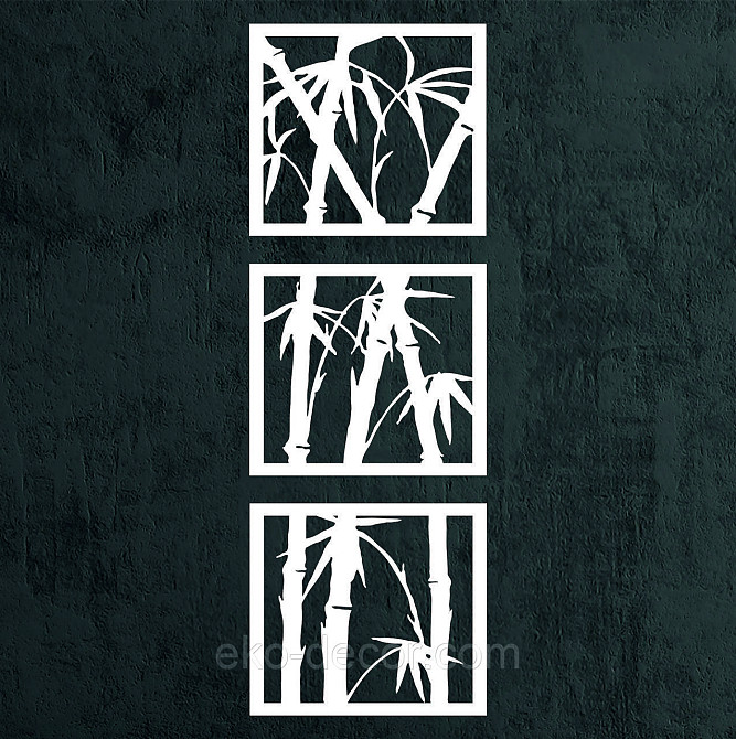 Декоративное настенное Панно «Пальма» Декор на стену 30*88 см, Белый Киев - изображение 4