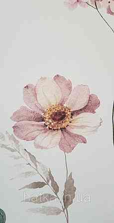 Шпалери флізелінові екологічно чисті Rasch Kids World 0.53х10 дитячі квіти рожеві сірі коричневі на білому Київ