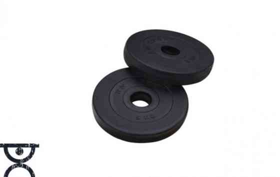 Штанга олімпійська на 90 кг Гантелі, гирі, штанги і диски з пластиковим покриттям Київ