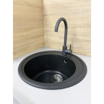 Мойка кухонная Adamant Sun графіт + змішувач (4824296910113) Вінниця - фото 2