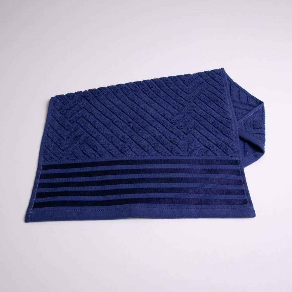 Полотенце для рук и лица махровое SOFT GM Textile 40х70см 500г/м2 (Темно-синий) Сумы - изображение 3