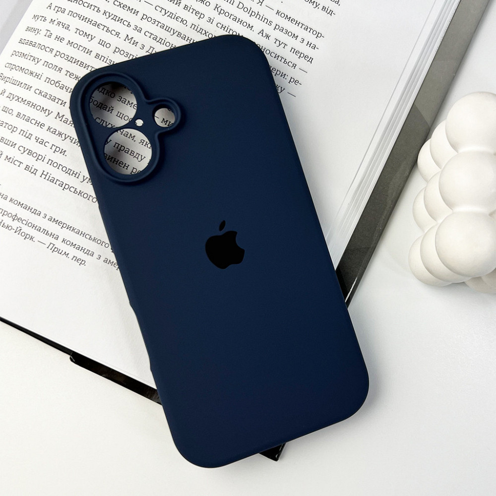 Чохол для смартфона Silicone Full Case AA Camera Protect for Apple iPhone 16 7,Dark Blue Киев - изображение 7