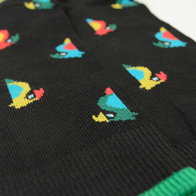 Носки мужские Высокие Премиум качества 100% Мерсеризированный хлопок Rollo Wolf Parrots-1 43-46 Черн Сумы - изображение 3
