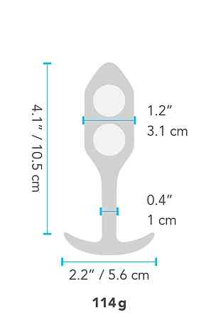 Анальная пробка со смещенным центром тяжести B-Vibe Snug Plug 2, силиконовая, зеленая Sex Aura Киев