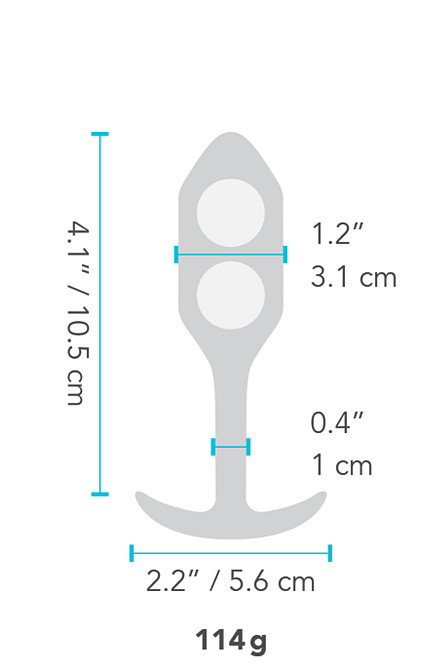 Анальная пробка со смещенным центром тяжести B-Vibe Snug Plug 2, силиконовая, зеленая Sex Aura Киев - изображение 5