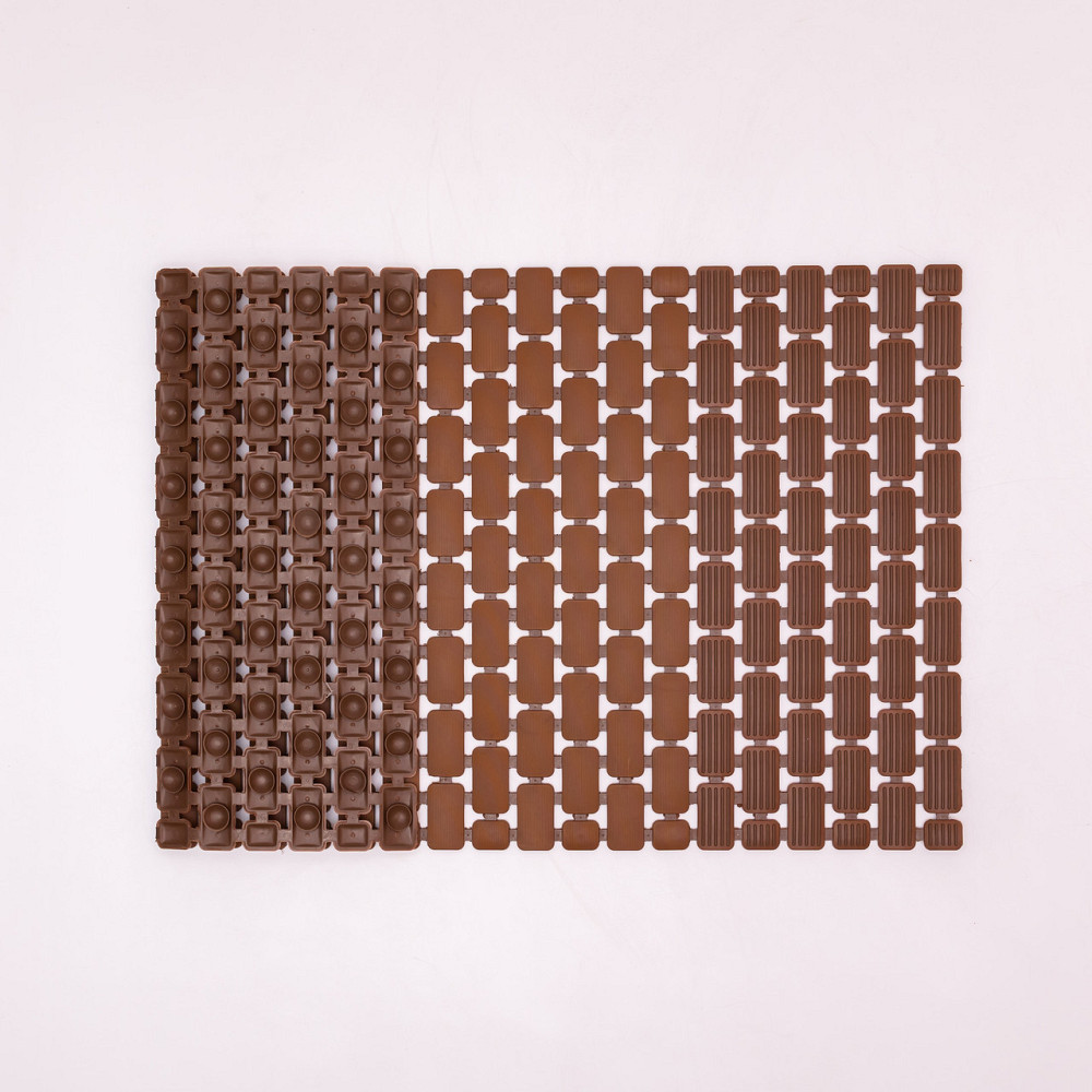 Коврик для душа из поливинилхлорида на присосках 73×40 см Коричневый HP-42-8BR Киев - изображение 3