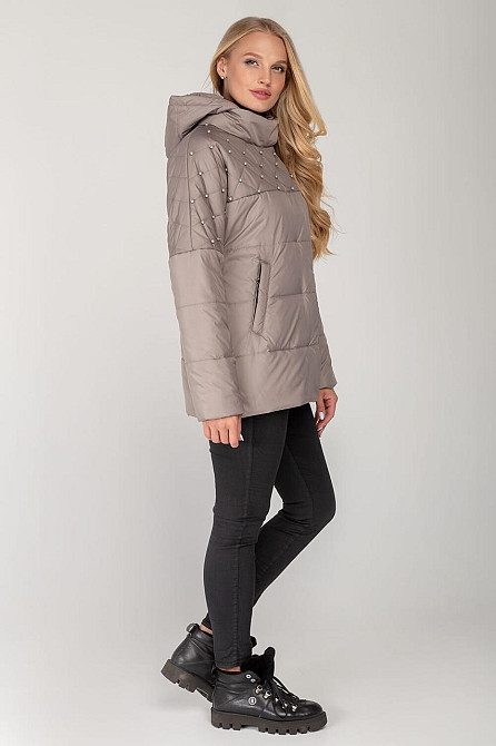 КУРТКА ДЕМІСЕЗОННА ЖІНОЧНА БУСИНКА, 46-54 Р Київ - фото 7