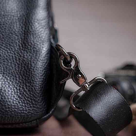 Сумка мужская из кожи через плечо Vintage 14784 Черная Киев