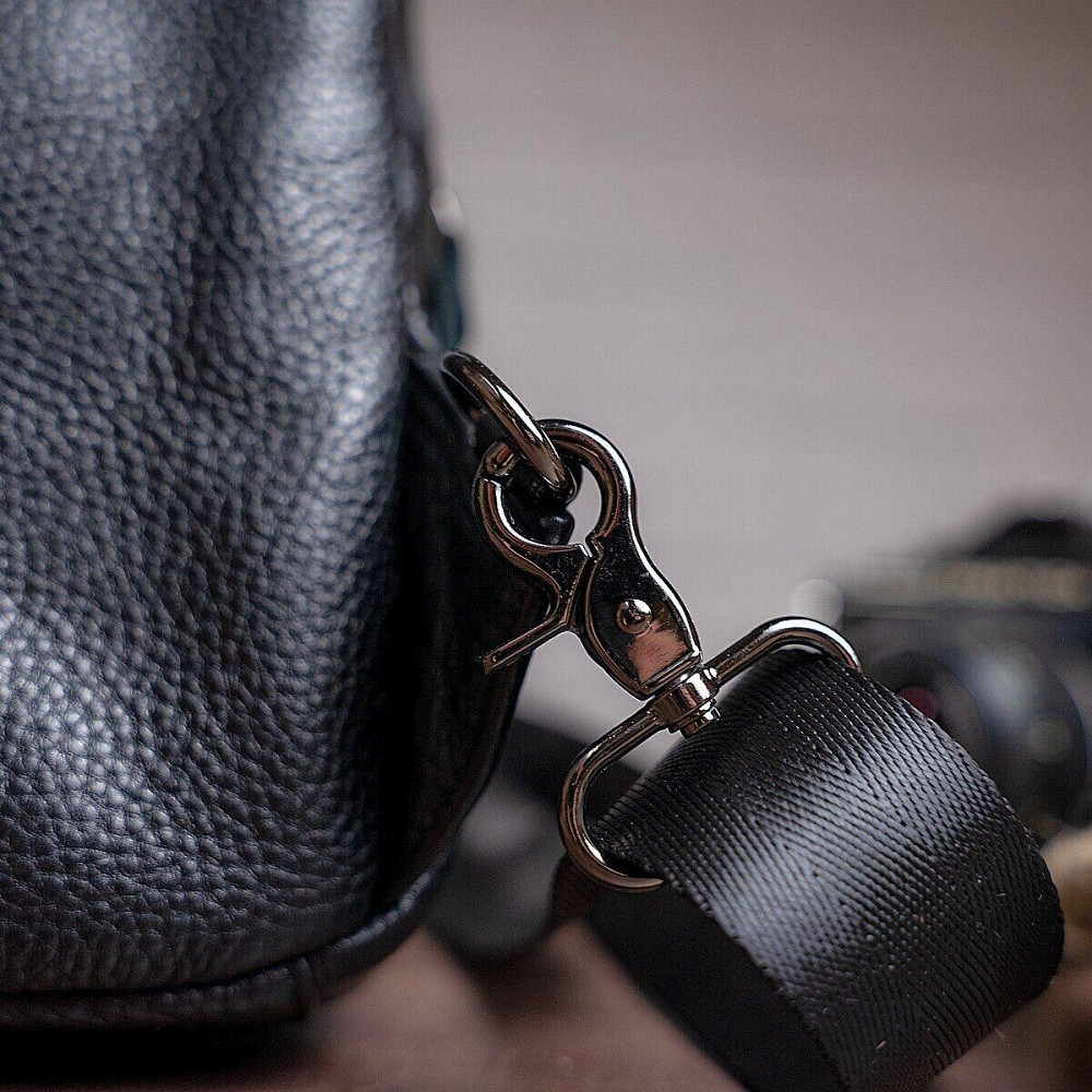 Сумка мужская из кожи через плечо Vintage 14784 Черная Киев - изображение 3