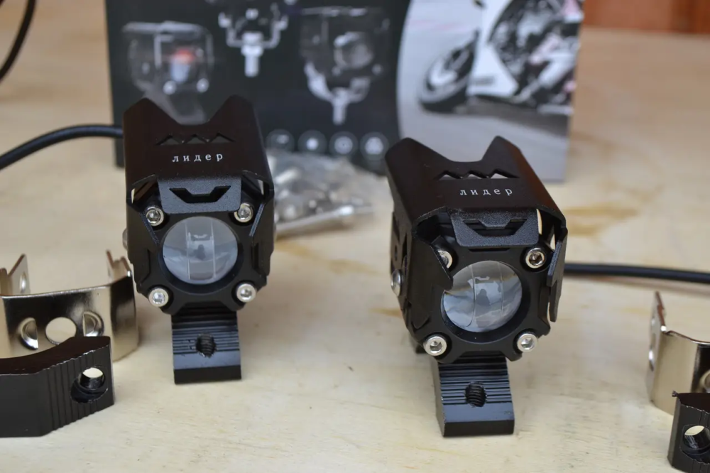 Додаткова світлодіодна LED-фара 35 Вт два режими світла (Дальній +Ближний Жовтий + Білий) Лінзована Рівне - фото 4