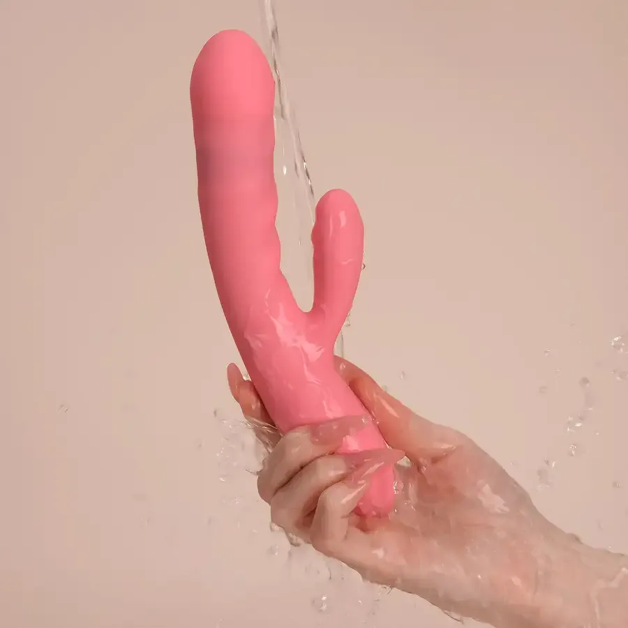 Вібратор-кролик Svakom Avery Strawberry Pink зі стовбуром, що рухається, рух вперед-назад Львов - изображение 10