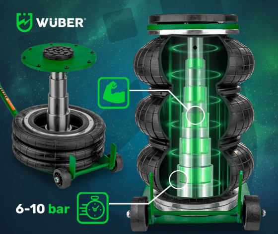 Пневмодомкрат Wuber 6т (Польща) Київ