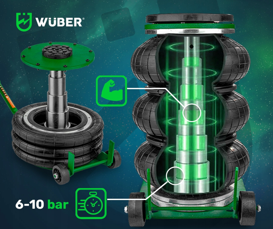 Пневмодомкрат Wuber 6т (Польша) Киев - изображение 3