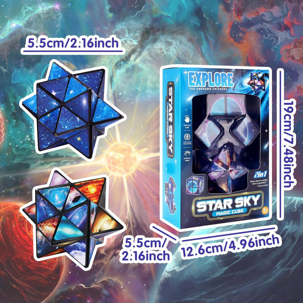 Кубик Рубіка "Зоряне небо" 2 в 1 Explore Луцьк - фото 4