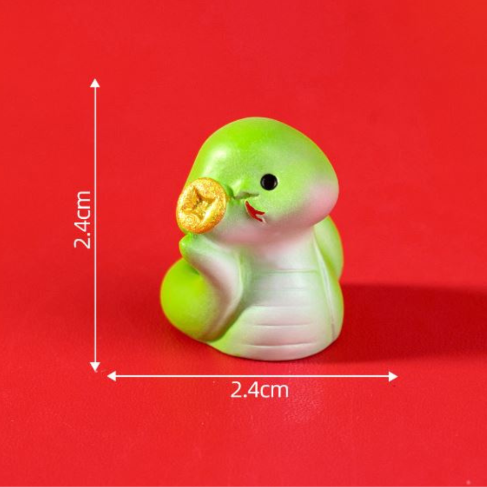 Зелена змія мініатюра 2.4 х 2 см для міні-саду та мікроландшафту Одеса - фото 6