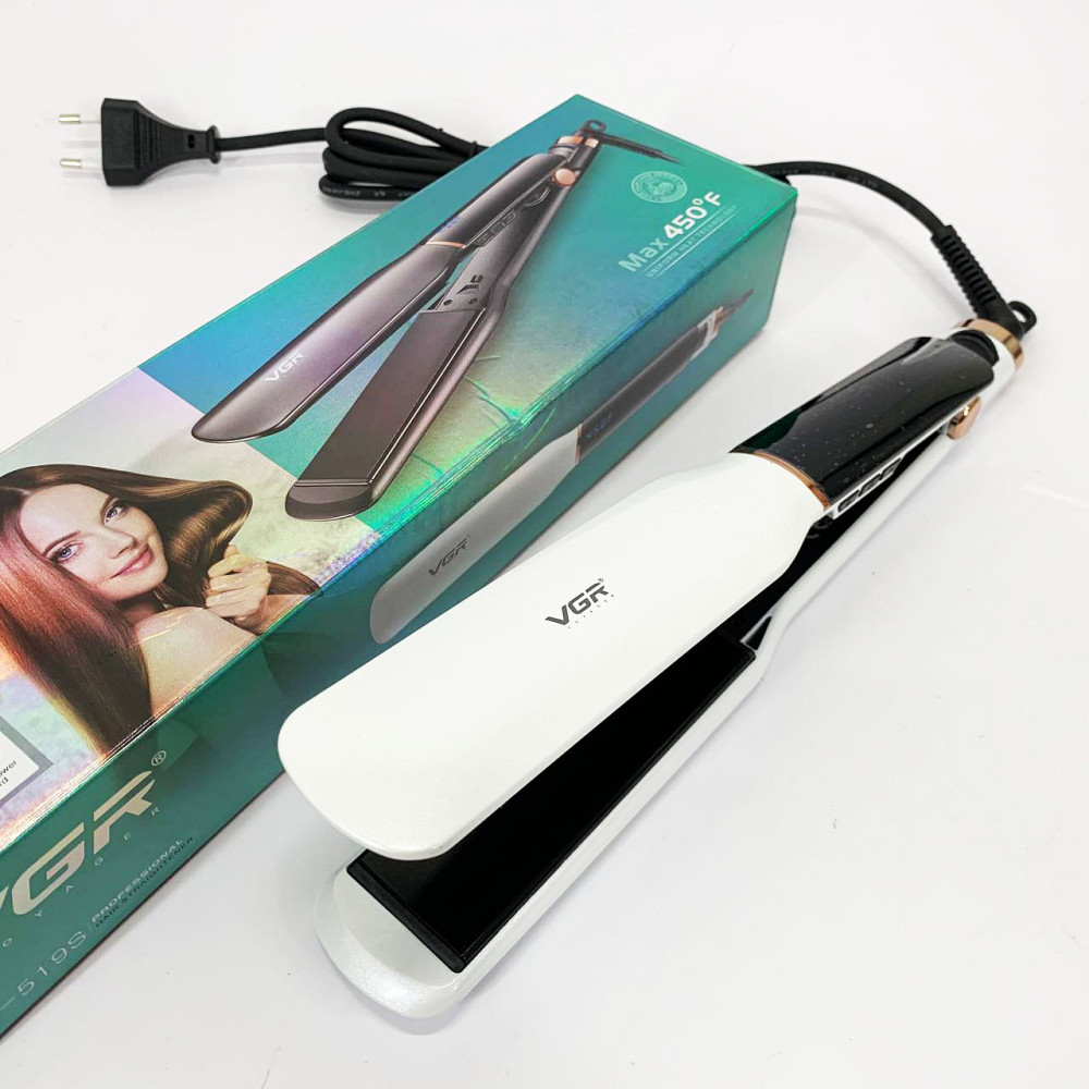 Праска з регулятором температури VGR V-519S, Щипці для волосся, Випрямляч для волосся паровий GW-66 Львів - фото 7