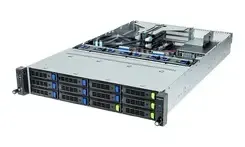 Сервер Gigabyte R263-Z30-AAH2, RACK 2U, DP, AMD EPYC 9004, 8x3.5/2.5" NVMe/SATA/SAS, 4x3.5" SATA/SAS, 1xGbE, Red. PSU, IPMI Київ - фото 1