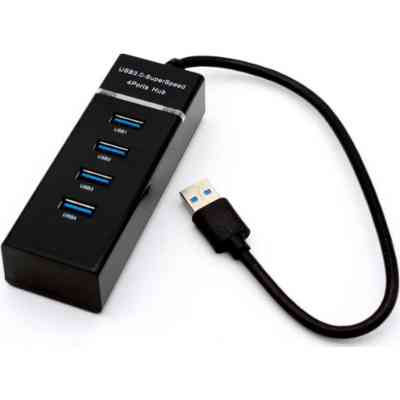 Концентратор Voltronic USB 3.0 to 4xUSB black (NX-UH-303B) Вінниця