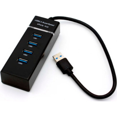 Концентратор Voltronic USB 3.0 to 4xUSB black (NX-UH-303B) Винница - изображение 1