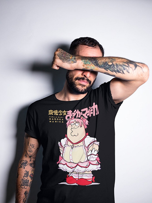 Футболка мужская аниме Мадока Магика Гриеф Сеед оверсайз (S/M/L) Черний AnimeJ0002 Днепр - изображение 2