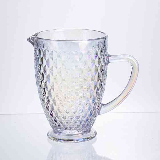 Глечик для напоїв 1.2 л із товстого скла фігурний rainbow HP-19-251 Коломия