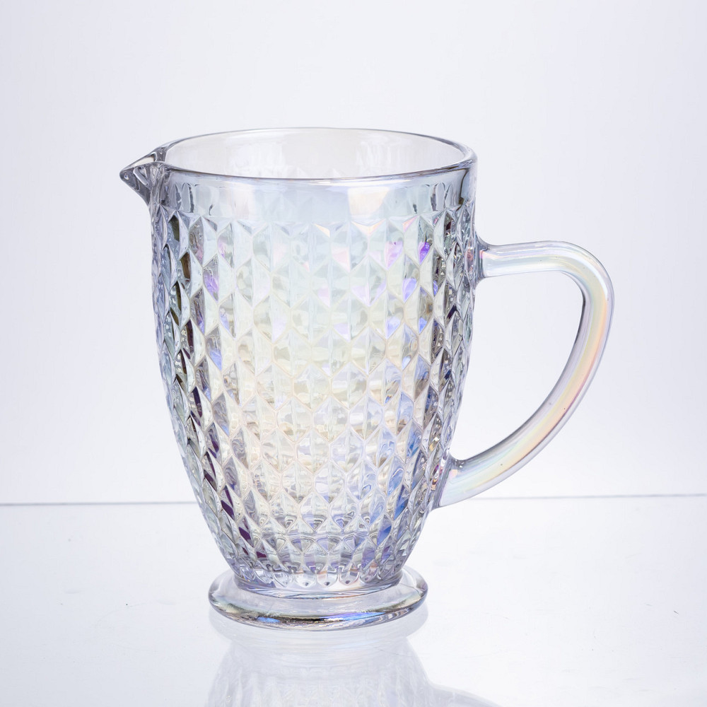 Глечик для напоїв 1.2 л із товстого скла фігурний rainbow HP-19-251 Коломыя - изображение 1