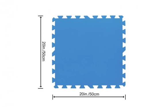 Килимок-пазли для підстилки басейну 58220, 50х50 см 8шт в комплекті Вінниця
