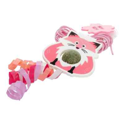 Игрушка для кошек Hippie Pet Лиса с веревкой розовая 2 м (HIPCT2401058) Винница